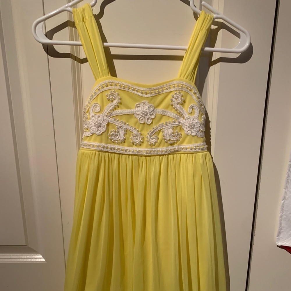 Yellow Beaded dress